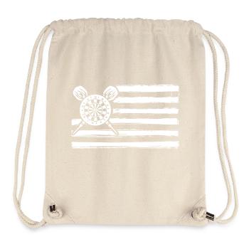 Joueur de fléchettes Fléchettes - Sac à cordon recyclé Stanley/Stella - blanc naturel - Devant