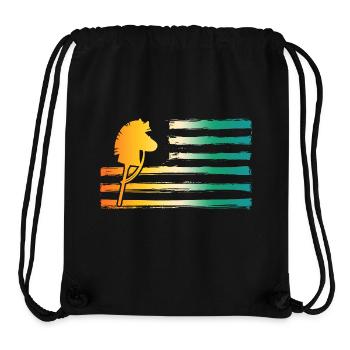 Steckenpferd Hobby Horsing - Stanley/Stella recycelter Gym Bag - Schwarz - Vorne