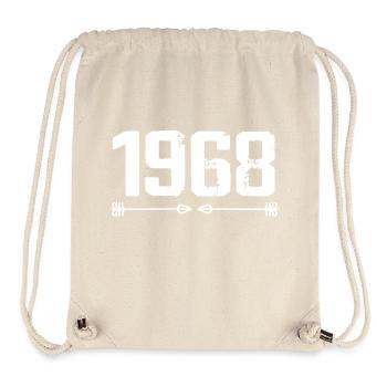 Born in 1968 Vintage 57 Years 58 Birthday Gift - Stanley/Stella Recycled Gym Bag - natural - Front