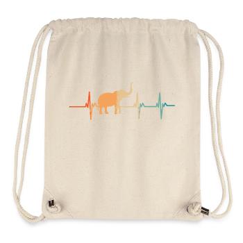 Elefantenherzschlag - Stanley/Stella recycelter Gym Bag - Naturweiß - Vorne