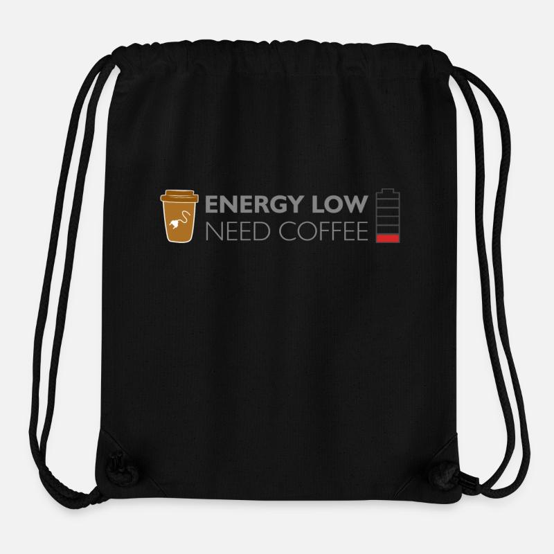 low energy need coffee - Stanley/Stella recycelter Gym Bag - Schwarz