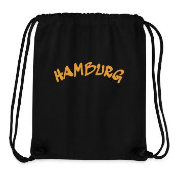 Hamburg - Hansestadt - Deutschland - Germany - Stanley/Stella recycelter Gym Bag - Schwarz - Vorne