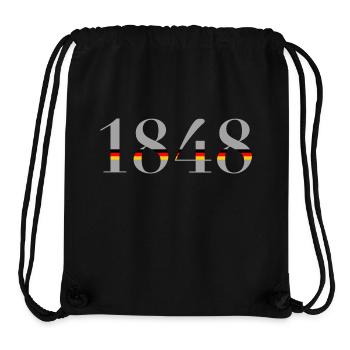 1848 - Stanley/Stella recycelter Gym Bag - Schwarz - Vorne