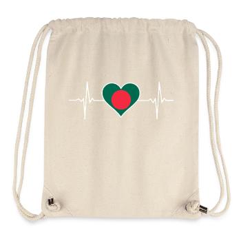 Bangladesh Heartbeat - Stanley/Stella Recycled Gym Bag - natural - Front