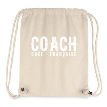 Coach Boxe Française Entraineur de Boxe Française - Sac à cordon recyclé Stanley/Stella - blanc naturel - Devant