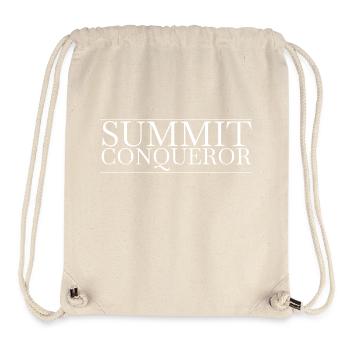 Gift Idea Cool Mountain Peaks Victorious Moments - Stanley/Stella Recycled Gym Bag - natural - Front