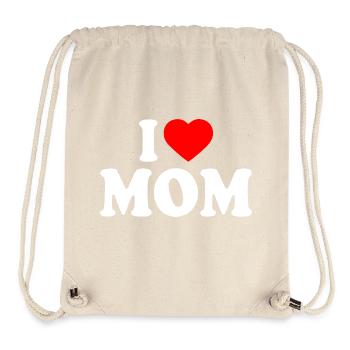 I love mom - Stanley/Stella recycelter Gym Bag - Naturweiß - Vorne