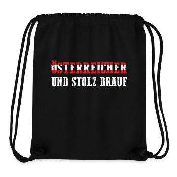 Österreicher Österreich - Stanley/Stella recycelter Gym Bag - Schwarz - Vorne