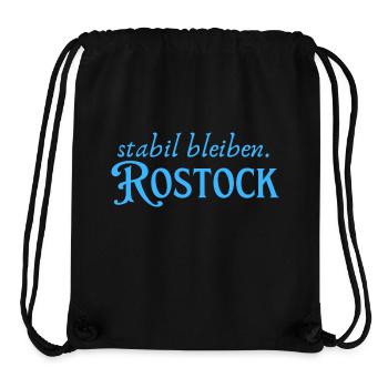 Stabil bleiben Rostock - Stanley/Stella recycelter Gym Bag - Schwarz - Vorne