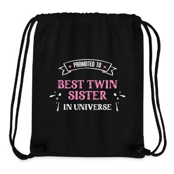 Zwillingsschwestern Zwilling Schwester Geschwister - Stanley/Stella recycelter Gym Bag - Schwarz - Vorne