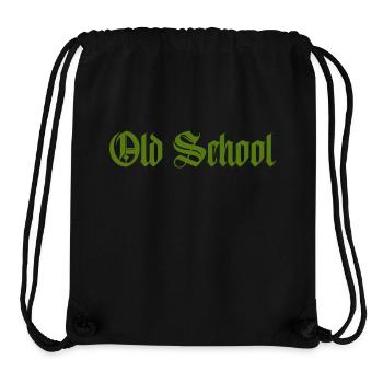 old school - Stanley/Stella recycelter Gym Bag - Schwarz - Vorne