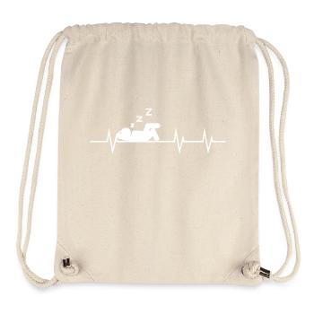 Im Takt des Ruhepulses - Stanley/Stella recycelter Gym Bag - Naturweiß - Vorne