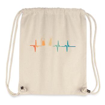 Heartbeat Bunny Ears - Stanley/Stella Recycled Gym Bag - natural - Front
