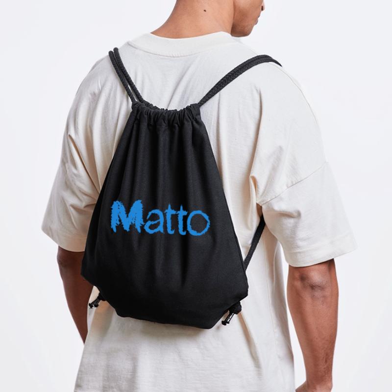 Matto blue text great name Stanley/Stella Recycled Gym Bag
