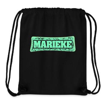 Nom de naissance : Marieke - Sac à cordon recyclé Stanley/Stella - noir - Devant
