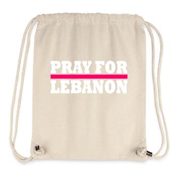 Pray for lebanon - Stanley/Stella Recycled Gym Bag - natural - Front