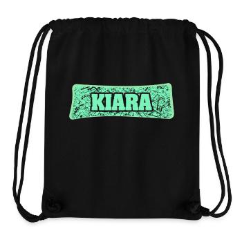 Kiara comme nom de naissance - Sac à cordon recyclé Stanley/Stella - noir - Devant