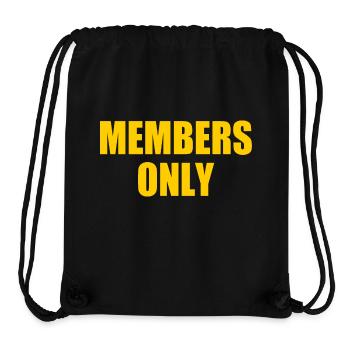 Members only - Sac à cordon recyclé Stanley/Stella - noir - Devant