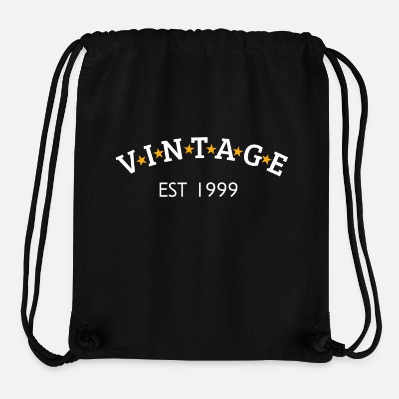 Vintage is 1999 - Stanley/Stella Recycled Gym Bag - black
