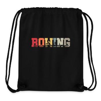 Rowing - Rudern - Ruderer - Ruderin - Aviron - Stanley/Stella recycelter Gym Bag - Schwarz - Vorne