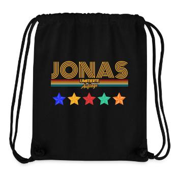Jonas - Sac à cordon recyclé Stanley/Stella - noir - Devant