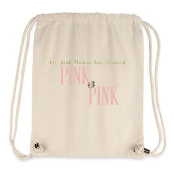Die rosa Blume - Stanley/Stella recycelter Gym Bag - Naturweiß - Vorne