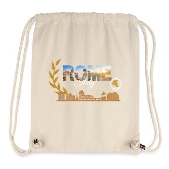 Ville de Rome - Sac à cordon recyclé Stanley/Stella - blanc naturel - Devant