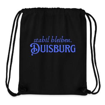 Stabil bleiben Duisburg - Stanley/Stella recycelter Gym Bag - Schwarz - Vorne