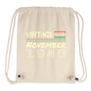 Legendary Since November 1940 - November 1940 - Stanley/Stella Recycled Gym Bag - natural - Front