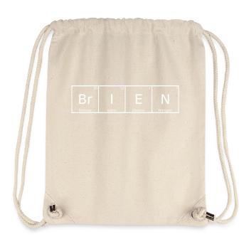 Brien Nom Prénom Chimie Tableau périodique Eléments - Sac à cordon recyclé Stanley/Stella - blanc naturel - Devant