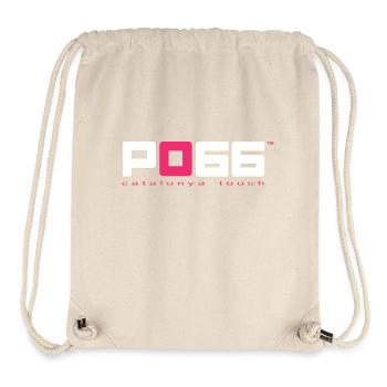 PO66 rose et Blanc - Catalunya touch - Sac à cordon recyclé Stanley/Stella - blanc naturel - Devant