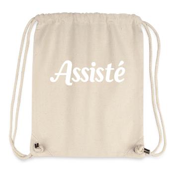 Assisté - Sac à cordon recyclé Stanley/Stella - blanc naturel - Devant