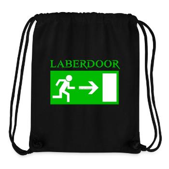 Laberdoor, Labrador, Smalltalk nicht erwünscht - Stanley/Stella recycelter Gym Bag - Schwarz - Vorne