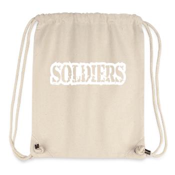 Stamp Soldier Logo War General Freedom Fighter - Stanley/Stella Recycled Gym Bag - natural - Front