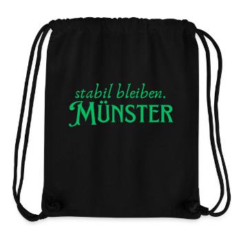 Münster remain stable - Stanley/Stella Recycled Gym Bag - black - Front