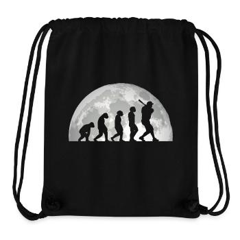 Baseballspieler Evolution Baseball - Stanley/Stella recycelter Gym Bag - Schwarz - Vorne