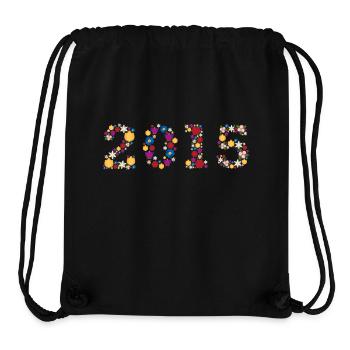 Fleurs 2015 - Sac à cordon recyclé Stanley/Stella - noir - Devant