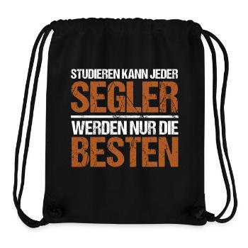 Tout le monde peut étudier - Segler Edition - Sac à cordon recyclé Stanley/Stella - noir - Devant