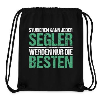 Tout le monde peut étudier - Segler Edition - Sac à cordon recyclé Stanley/Stella - noir - Devant