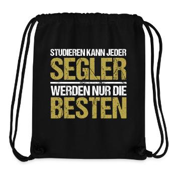 Tout le monde peut étudier - Segler Edition - Sac à cordon recyclé Stanley/Stella - noir - Devant