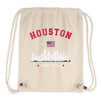 Houston, Texas, Est, 1837 - Stanley/Stella recycelter Gym Bag - Naturweiß - Vorne