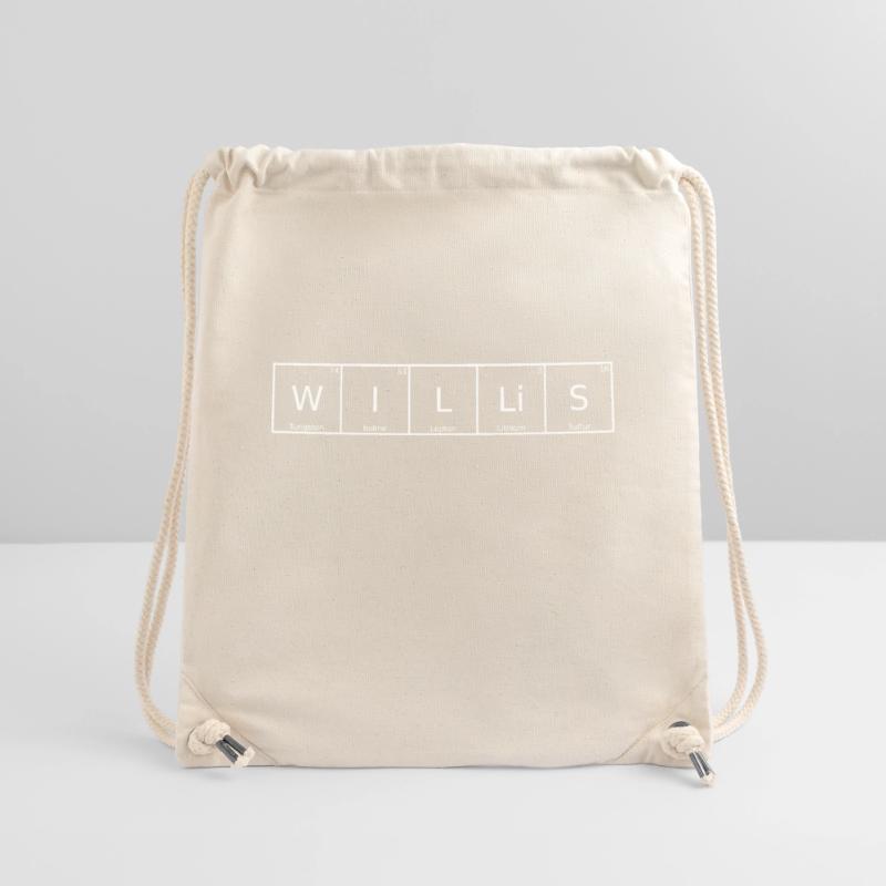 Willis Surname First Name Chemistry Periodic Table Elements Stanley/Stella Recycled Gym Bag