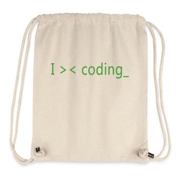 Ich liebe es, Programmierer zu programmieren - Stanley/Stella recycelter Gym Bag - Naturweiß - Vorne