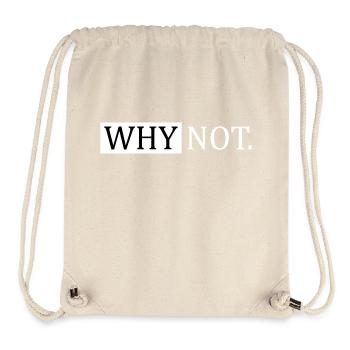Why Not Sarcastic Saying - Stanley/Stella Recycled Gym Bag - natural - Front