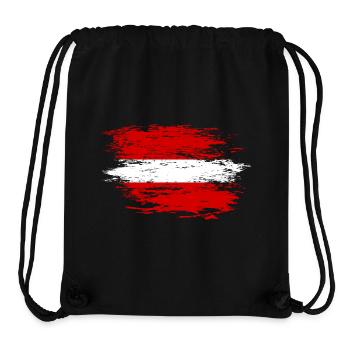 Lettland Flagge used - Stanley/Stella recycelter Gym Bag - Schwarz - Vorne