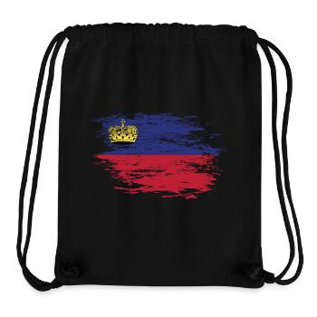 Liechtenstein flag used - Stanley/Stella Recycled Gym Bag - black - Front