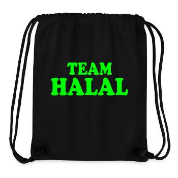 Team halal - Sac à cordon recyclé Stanley/Stella - noir - Devant