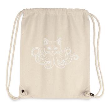 Cat Octopus - Stanley/Stella Recycled Gym Bag - natural - Front