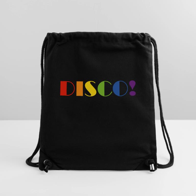 DISCO Regenbogen Text Stanley/Stella recycelter Gym Bag