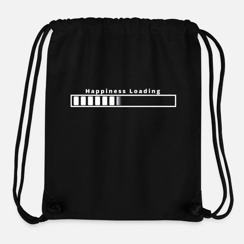 Happiness loading - Stanley/Stella Recycled Gym Bag - black